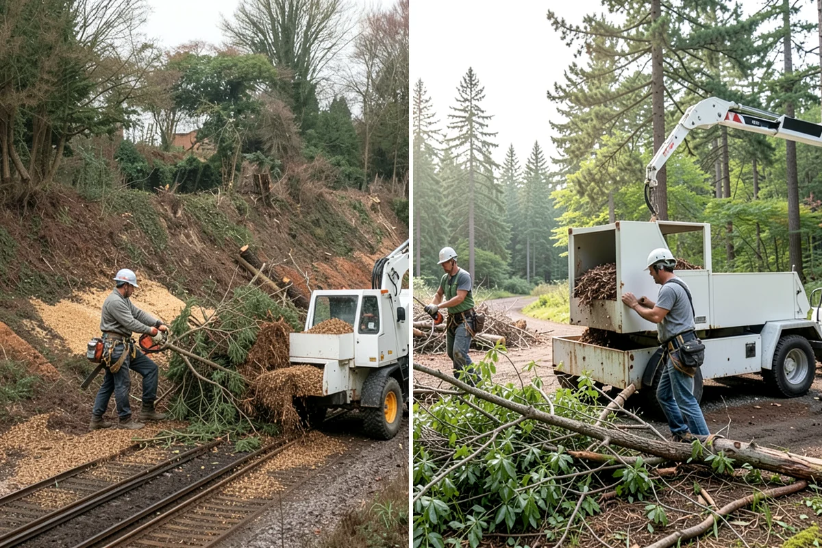 Firewood cutting and delivery in Maple Valley, King County, WA - Sort material by type and size