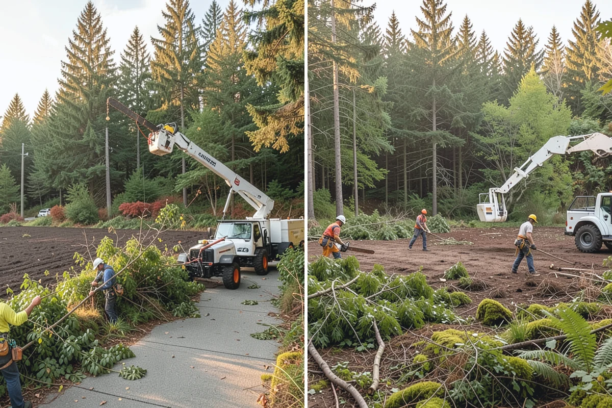 Firewood cutting and delivery in Marysville, Snohomish County, WA - Sort material by type and size