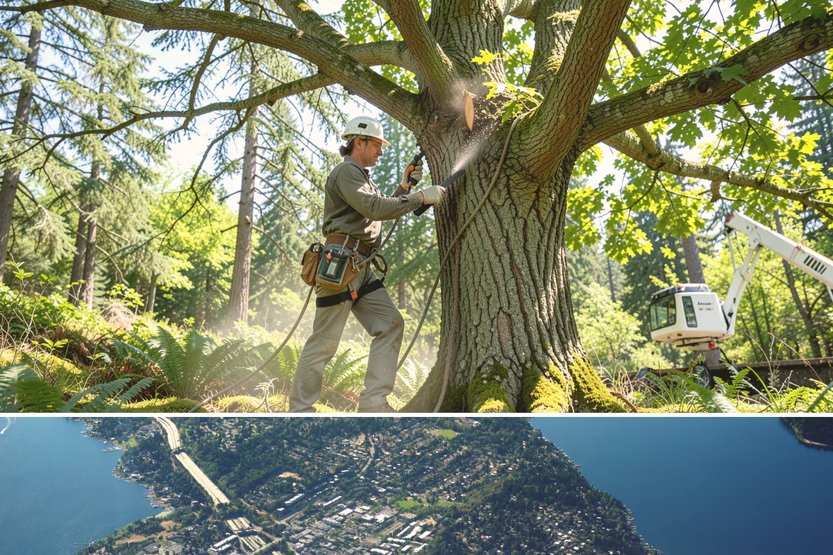 Firewood cutting and delivery in Mercer Island, King County, WA - This service should account for seasonal moisture variations that impact how quickly wood seasons properly before delivery.