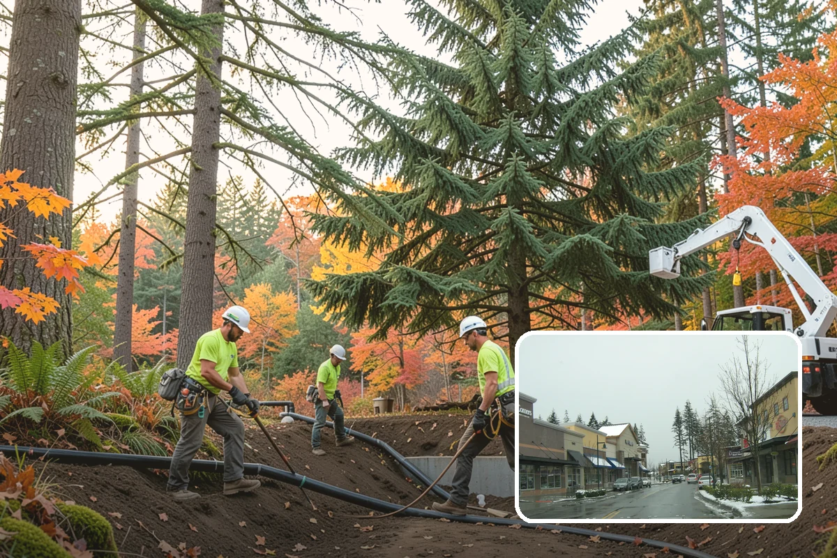 Firewood cutting and delivery in Mill Creek, Snohomish County, WA - Turns removed wood and debris into usable products