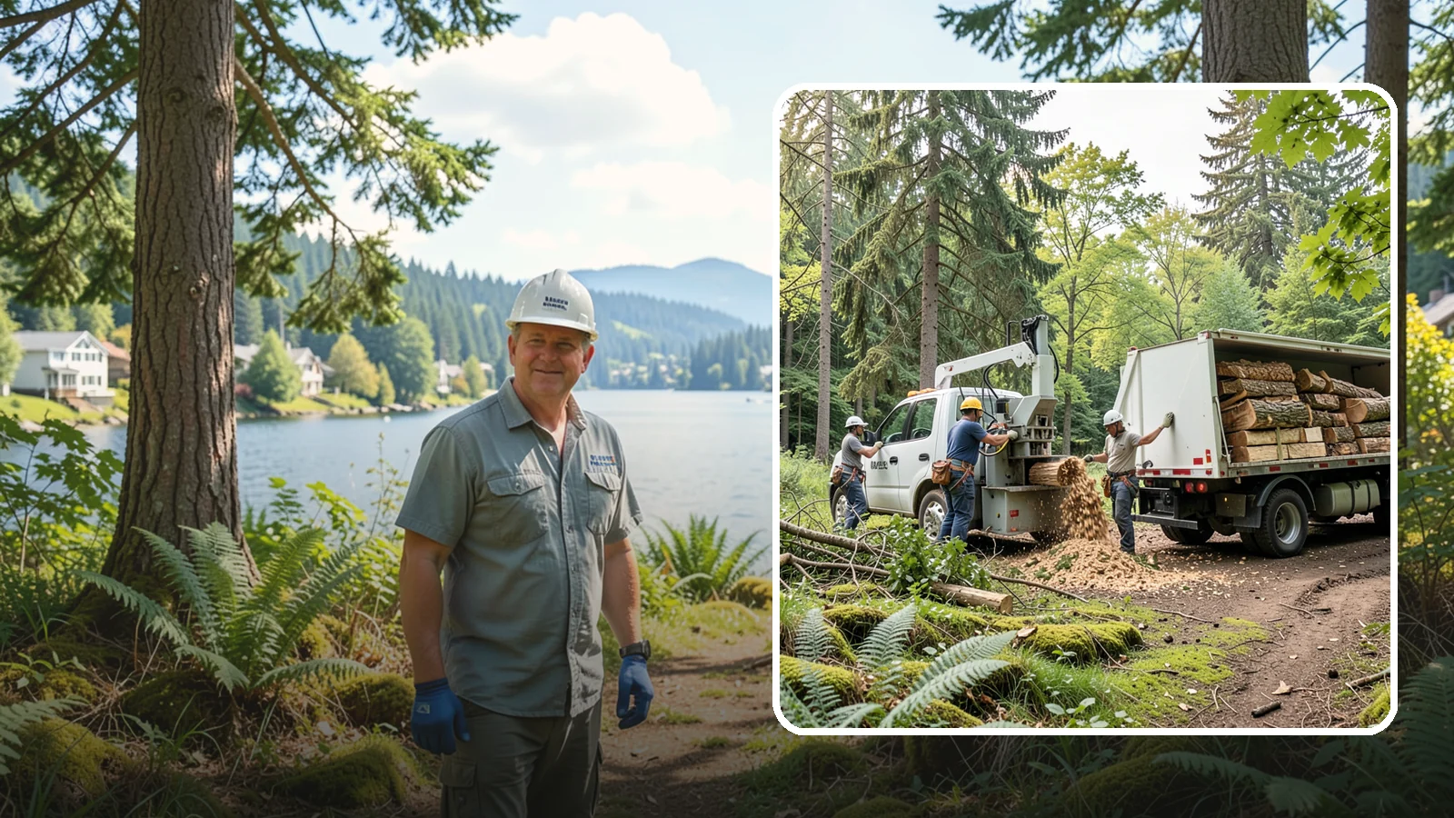 Firewood cutting and delivery in Milton, King County, WA - The cutting of logs into firewood and its delivery.