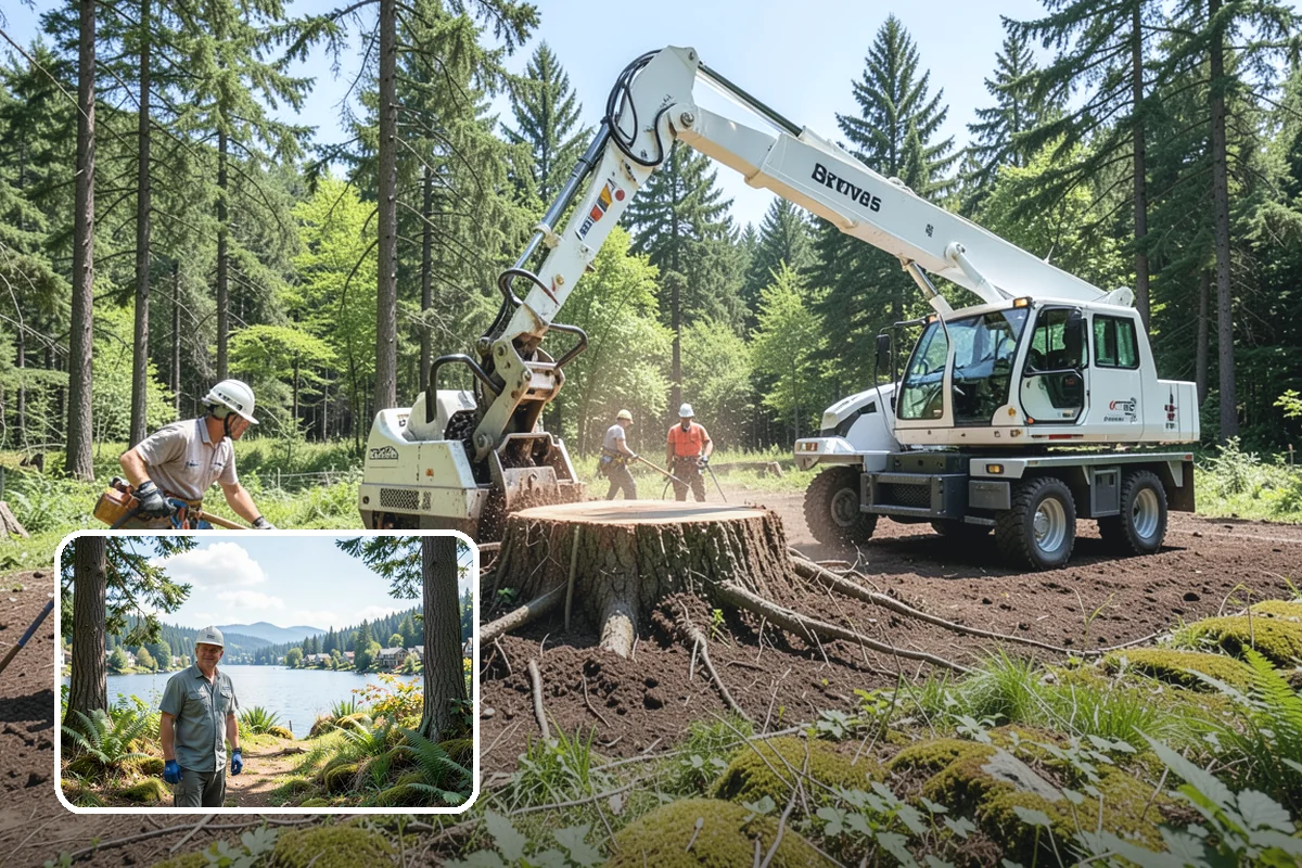 Firewood cutting and delivery in Milton, King County, WA - Turns removed wood and debris into usable products