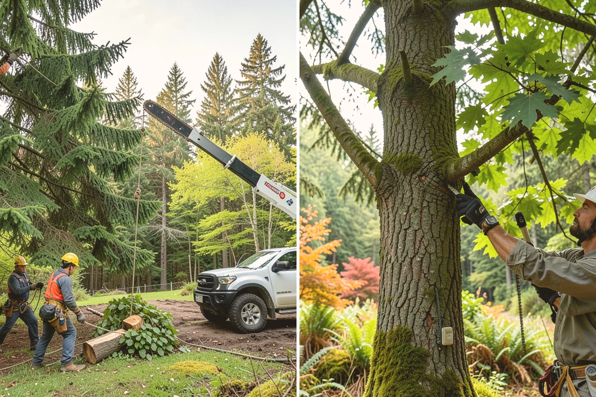 Firewood cutting and delivery in Milton, King County, WA - Sort material by type and size