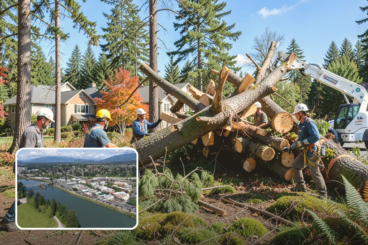 Firewood cutting and delivery in Mount Vernon, Skagit County, WA - Turns removed wood and debris into usable products