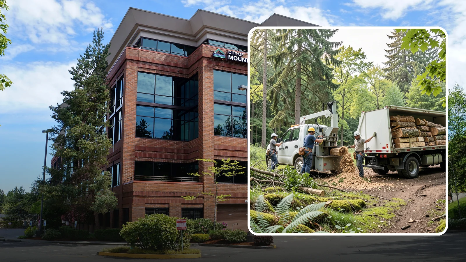 Firewood cutting and delivery in Mountlake Terrace, Snohomish County, WA - The cutting of logs into firewood and its delivery.