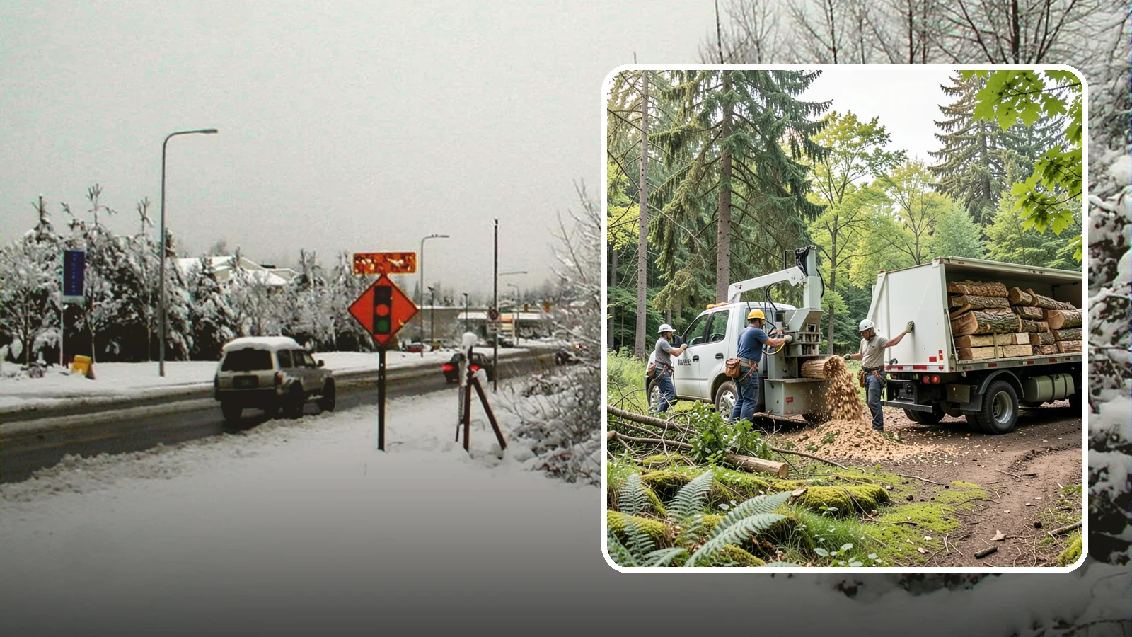 Firewood cutting and delivery in Newcastle, King County, WA - The cutting of logs into firewood and its delivery.