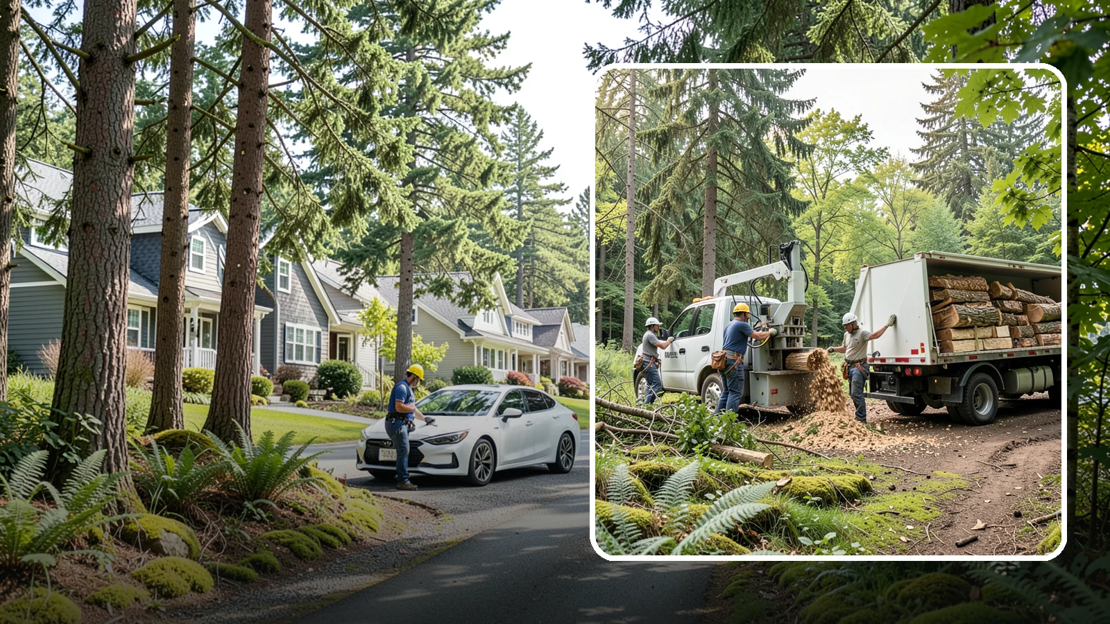 Firewood cutting and delivery in Normandy Park, King County, WA - The cutting of logs into firewood and its delivery.