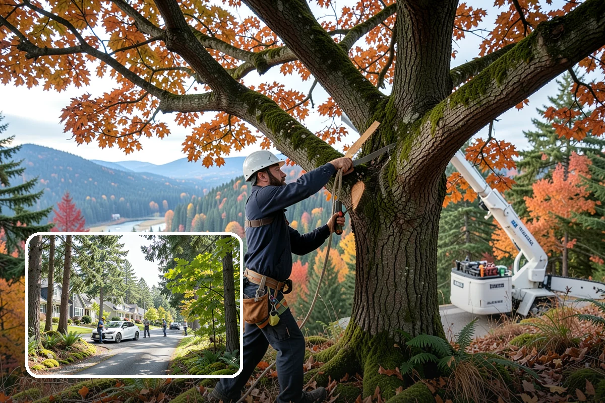 Firewood cutting and delivery in Normandy Park, King County, WA - Turns removed wood and debris into usable products