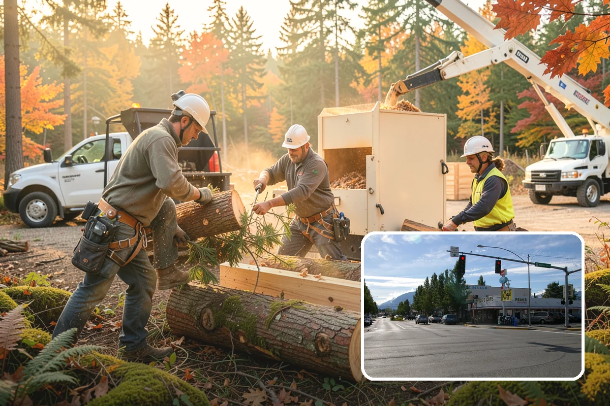 Firewood cutting and delivery in North Bend, King County, WA - Turns removed wood and debris into usable products
