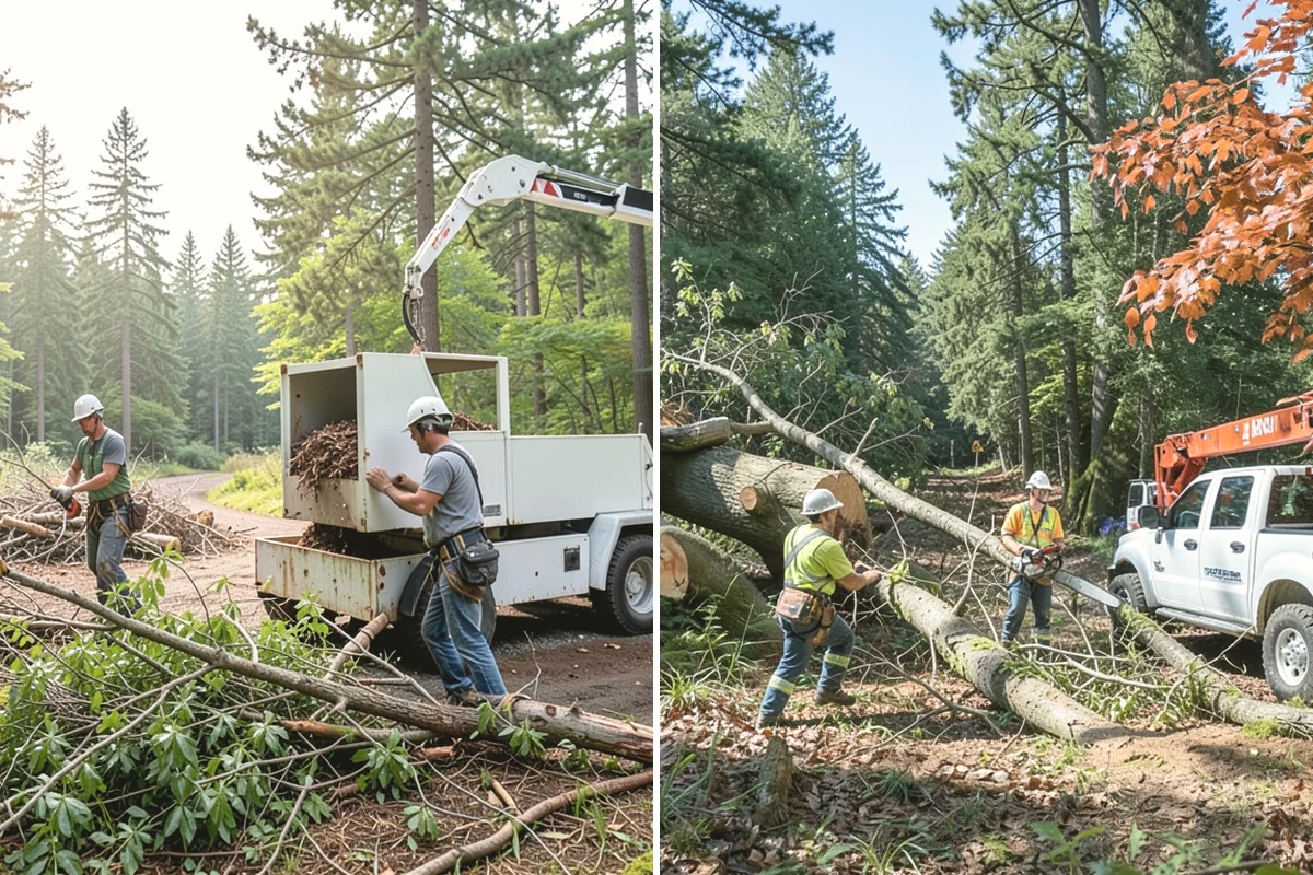 Firewood cutting and delivery in Oak Harbor, Island County, WA - Sort material by type and size