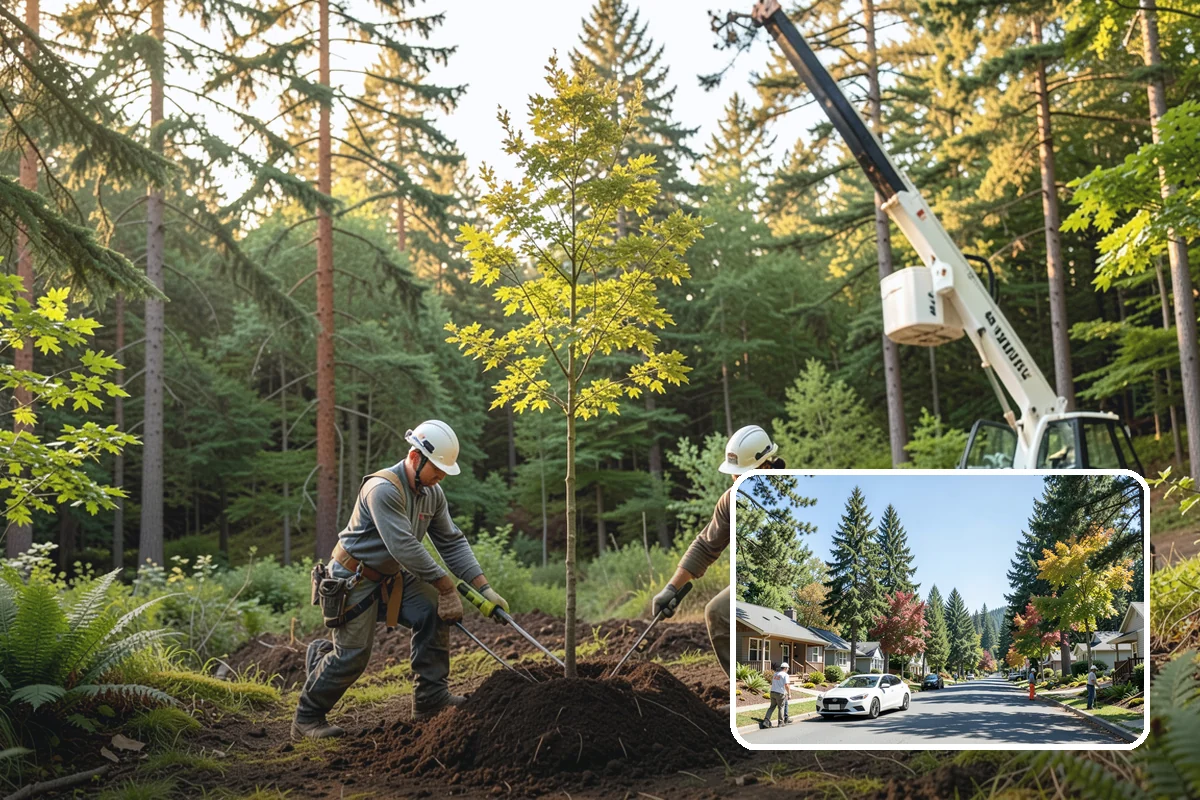 Firewood cutting and delivery in Orting, Pierce County, WA - Turns removed wood and debris into usable products