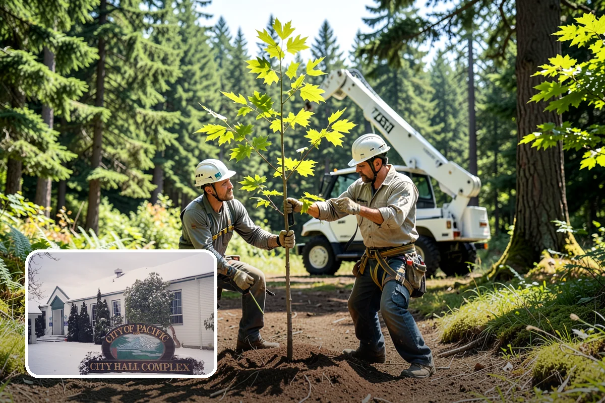 Firewood cutting and delivery in Pacific, King County, WA - Turns removed wood and debris into usable products