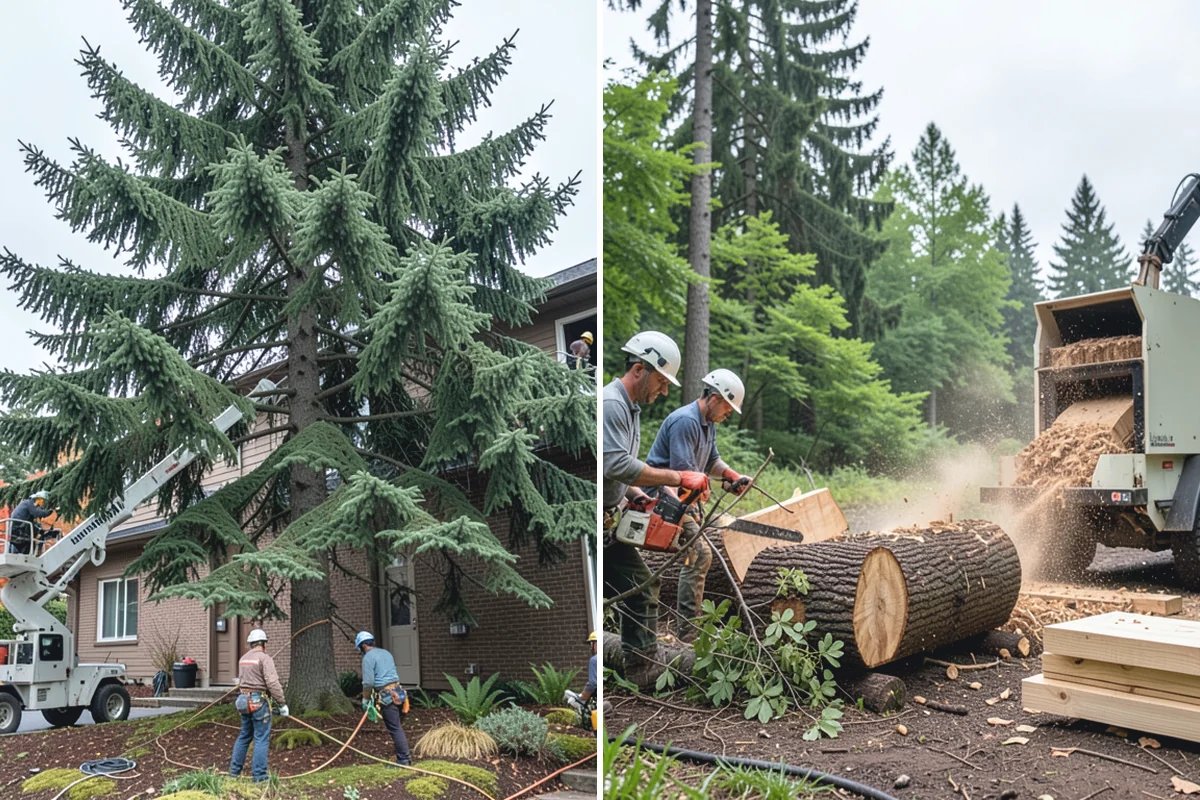 Firewood cutting and delivery in Redmond, King County, WA - Sort material by type and size