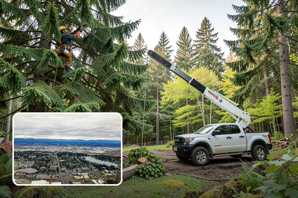 Firewood cutting and delivery in SeaTac, King County, WA - Turns removed wood and debris into usable products