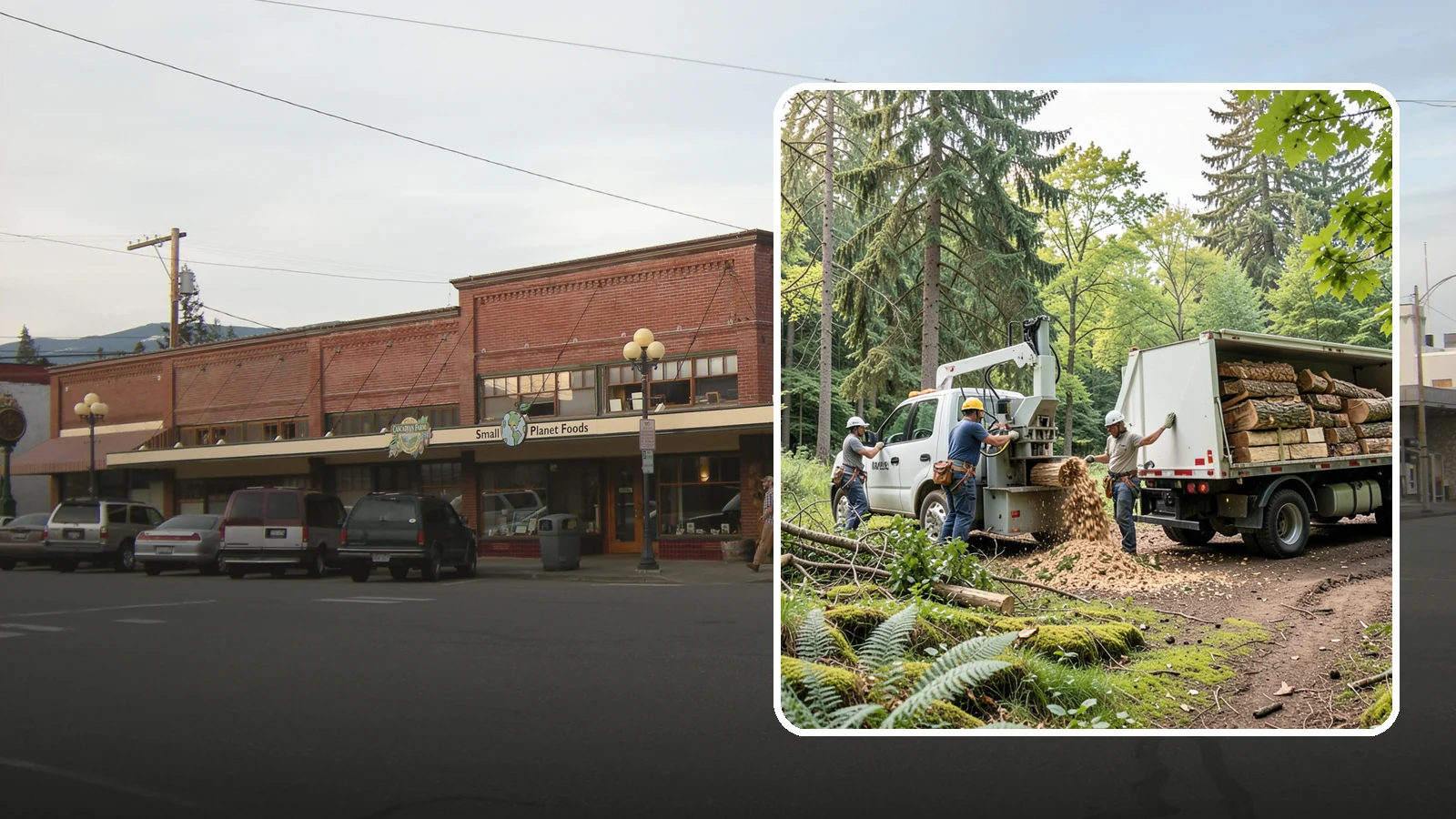 Firewood cutting and delivery in Sedro-Woolley, Skagit County, WA - The cutting of logs into firewood and its delivery.
