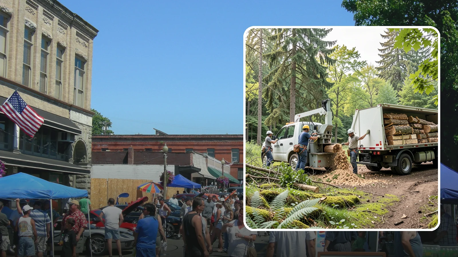 Firewood cutting and delivery in Snohomish, Snohomish County, WA - The cutting of logs into firewood and its delivery.