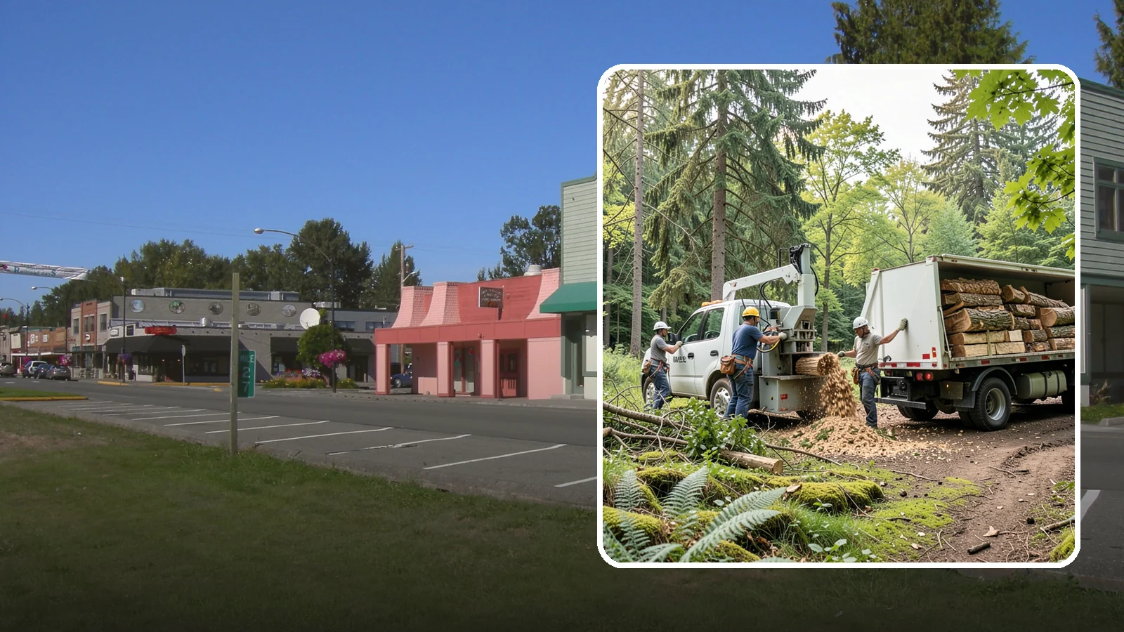 Firewood cutting and delivery in Snoqualmie, King County, WA - The cutting of logs into firewood and its delivery.