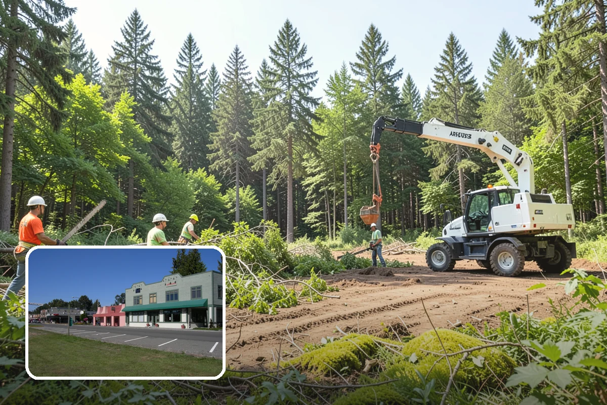 Firewood cutting and delivery in Snoqualmie, King County, WA - Turns removed wood and debris into usable products