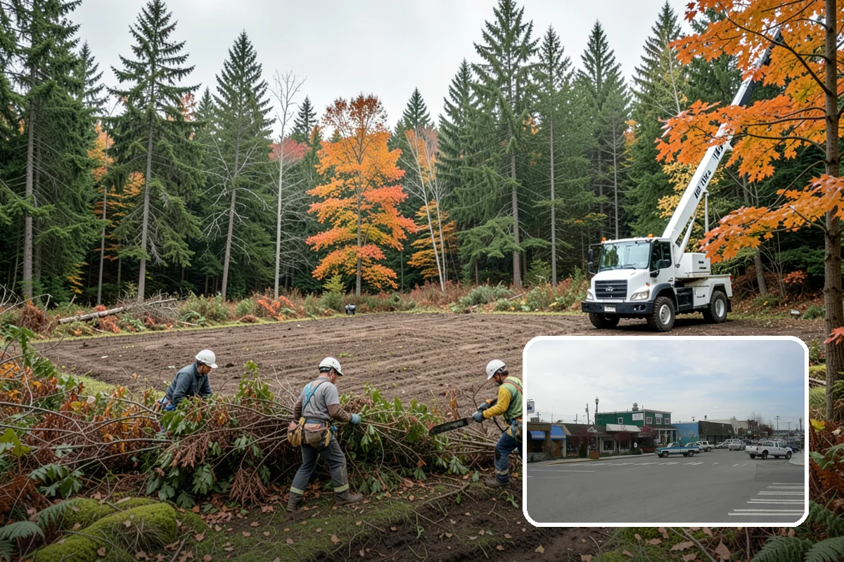 Firewood cutting and delivery in Stanwood, Snohomish County, WA - Turns removed wood and debris into usable products