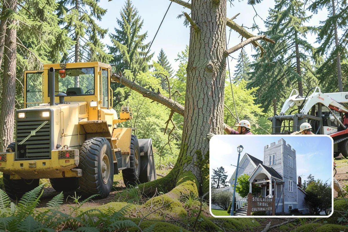 Firewood cutting and delivery in Steilacoom, Pierce County, WA - Turns removed wood and debris into usable products
