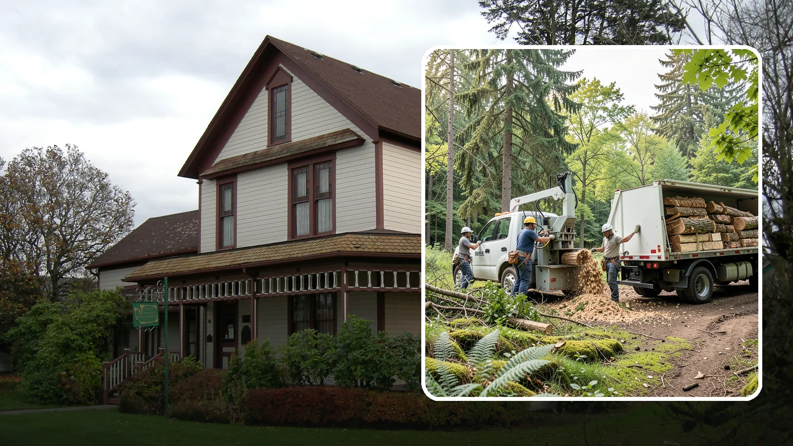 Firewood cutting and delivery in Sumner, Pierce County, WA - The cutting of logs into firewood and its delivery.