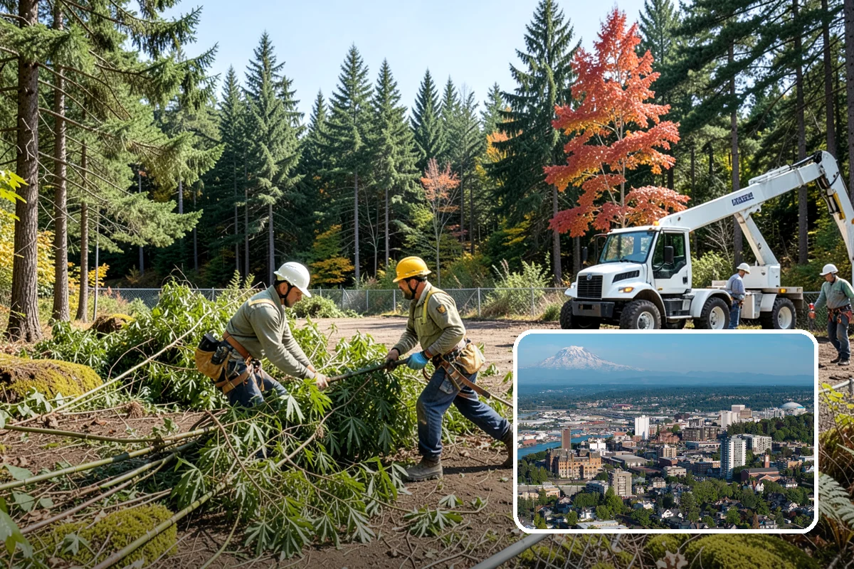 Firewood cutting and delivery in Tacoma, Pierce County, WA - Turns removed wood and debris into usable products