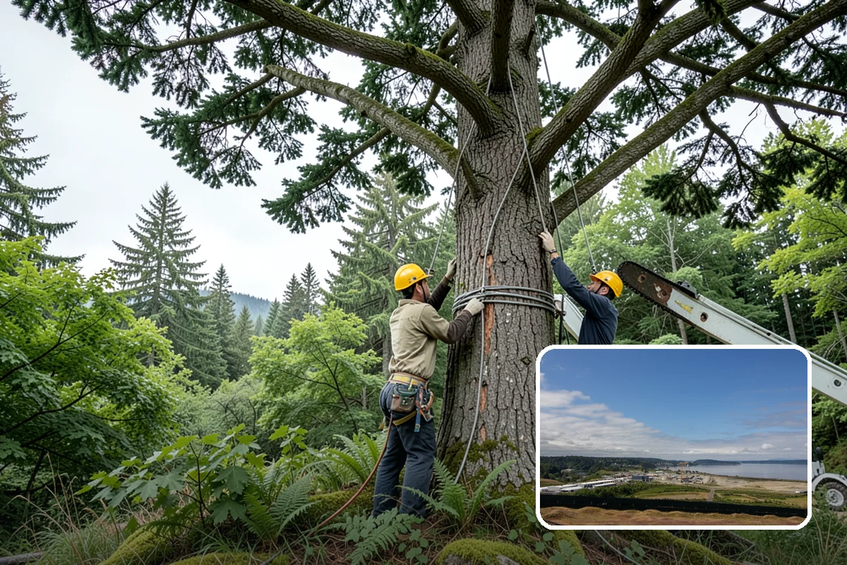 Firewood cutting and delivery in University Place, Pierce County, WA - Turns removed wood and debris into usable products