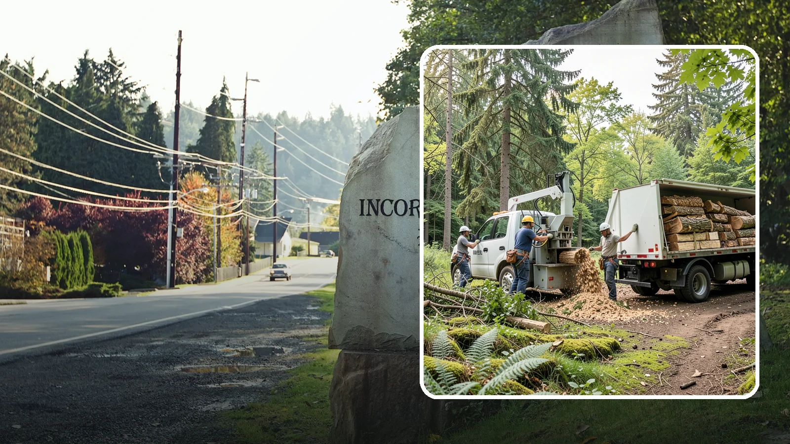 Firewood cutting and delivery in Wilkeson, Pierce County, WA - The cutting of logs into firewood and its delivery.