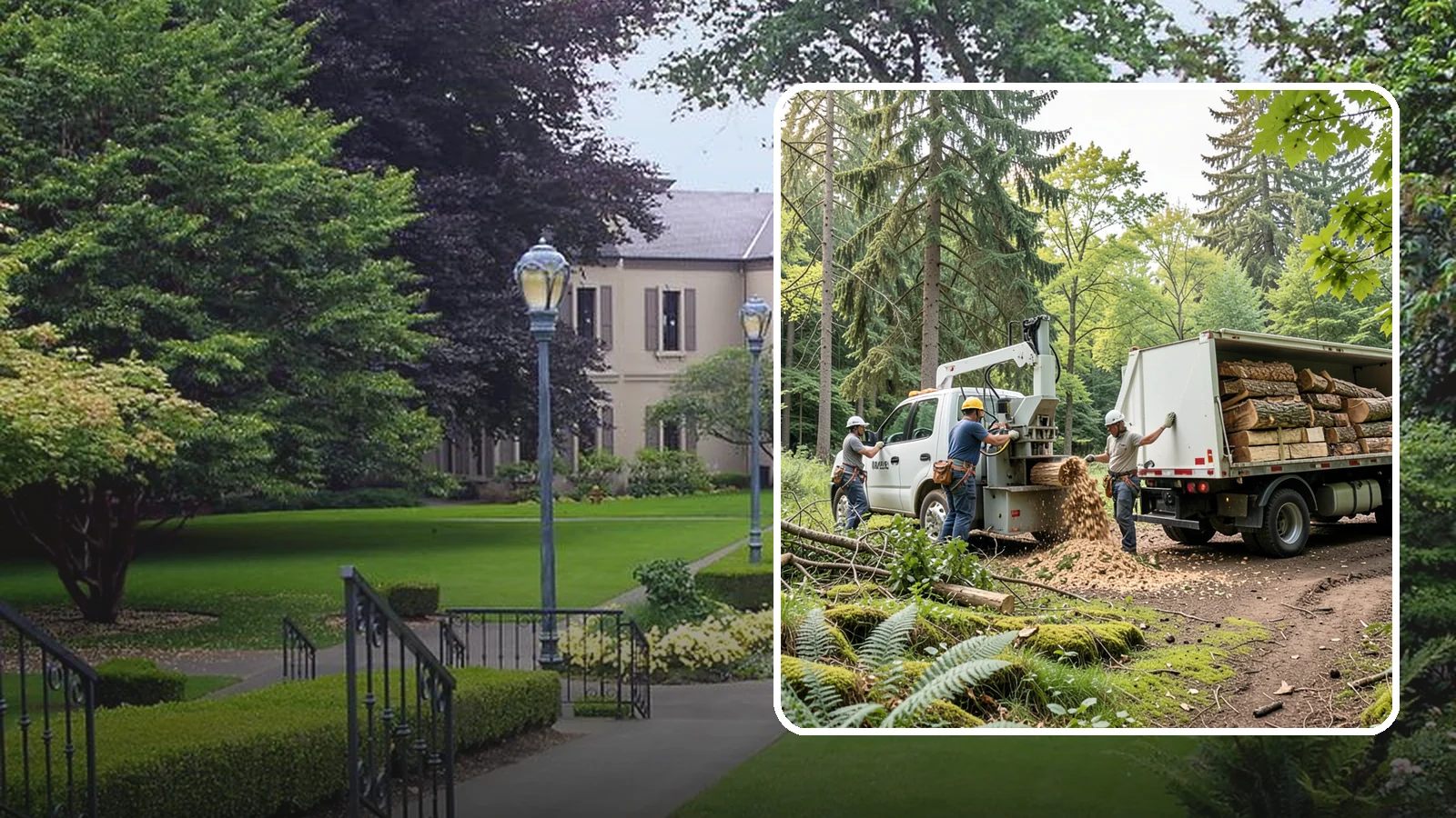 Firewood cutting and delivery in Woodinville, King County, WA - The cutting of logs into firewood and its delivery.