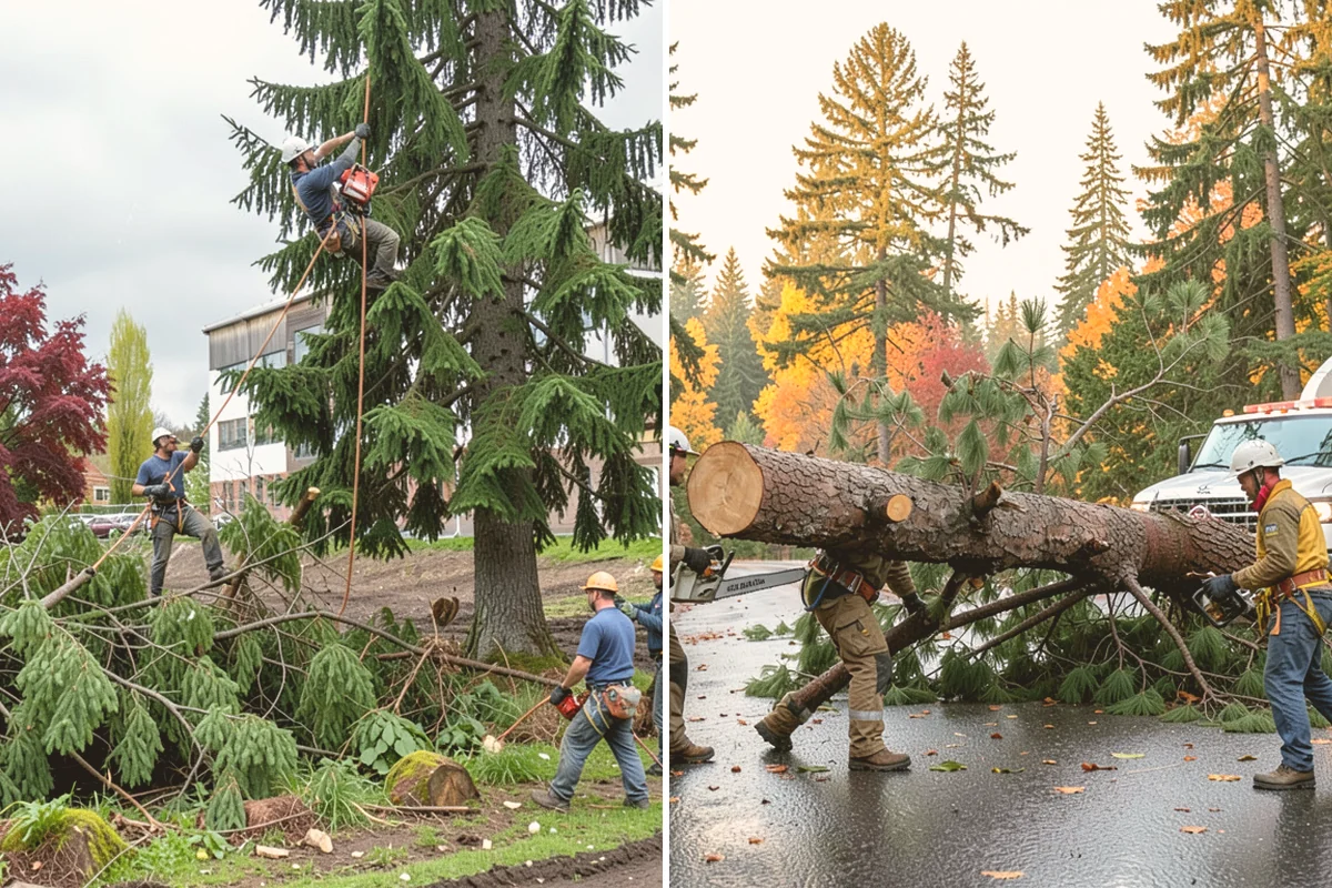 Fruit tree pruning in Algona, King County, WA - Assess canopy condition and pruning objectives