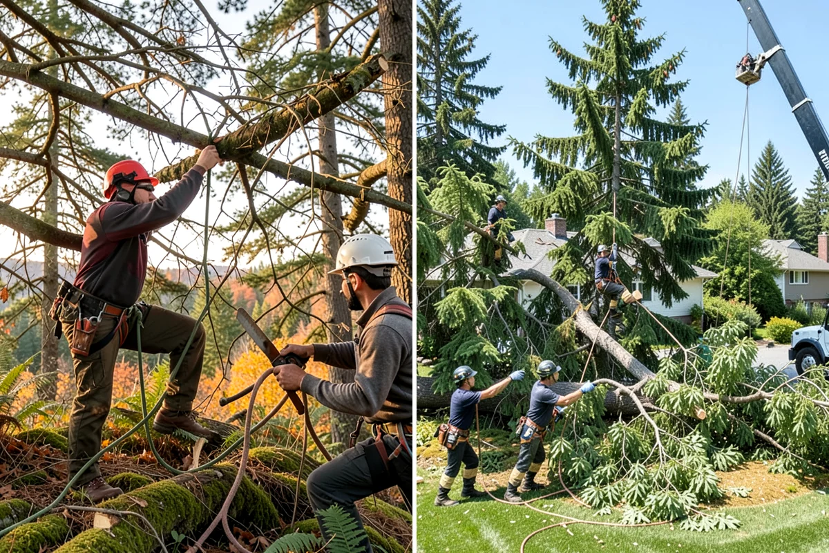 Fruit tree pruning in Clyde Hill, King County, WA - Assess canopy condition and pruning objectives