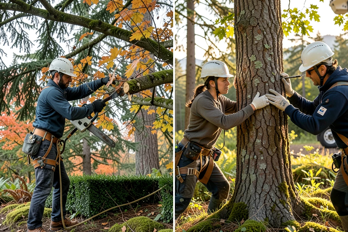 Fruit tree pruning in Everett, Snohomish County, WA - Assess canopy condition and pruning objectives