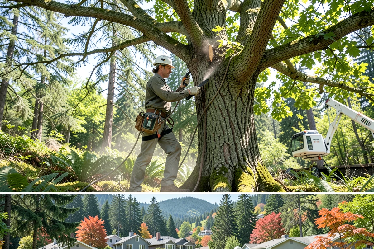 Fruit tree pruning in Fircrest, Pierce County, WA - In the Puget Sound climate, this service follows recognized arboricultural standards with timing adjusted to species-specific...