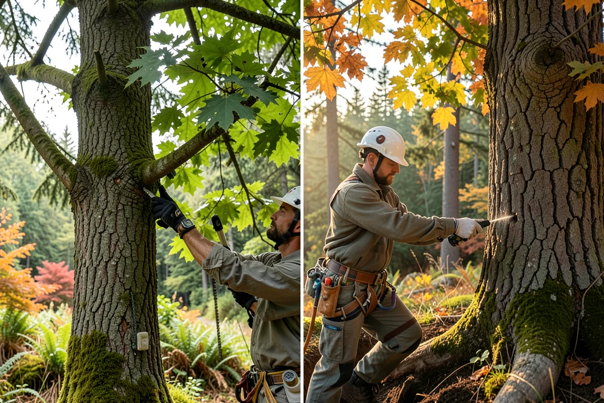 Fruit tree pruning in Maple Valley, King County, WA - Assess canopy condition and pruning objectives