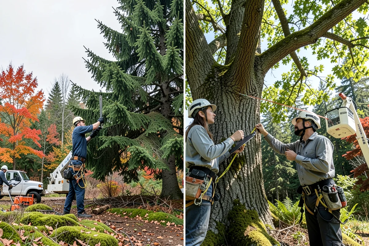 Fruit tree pruning in Puyallup, Pierce County, WA - Assess canopy condition and pruning objectives