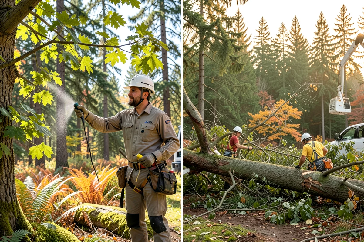 Fruit tree pruning in Shoreline, King County, WA - Assess canopy condition and pruning objectives