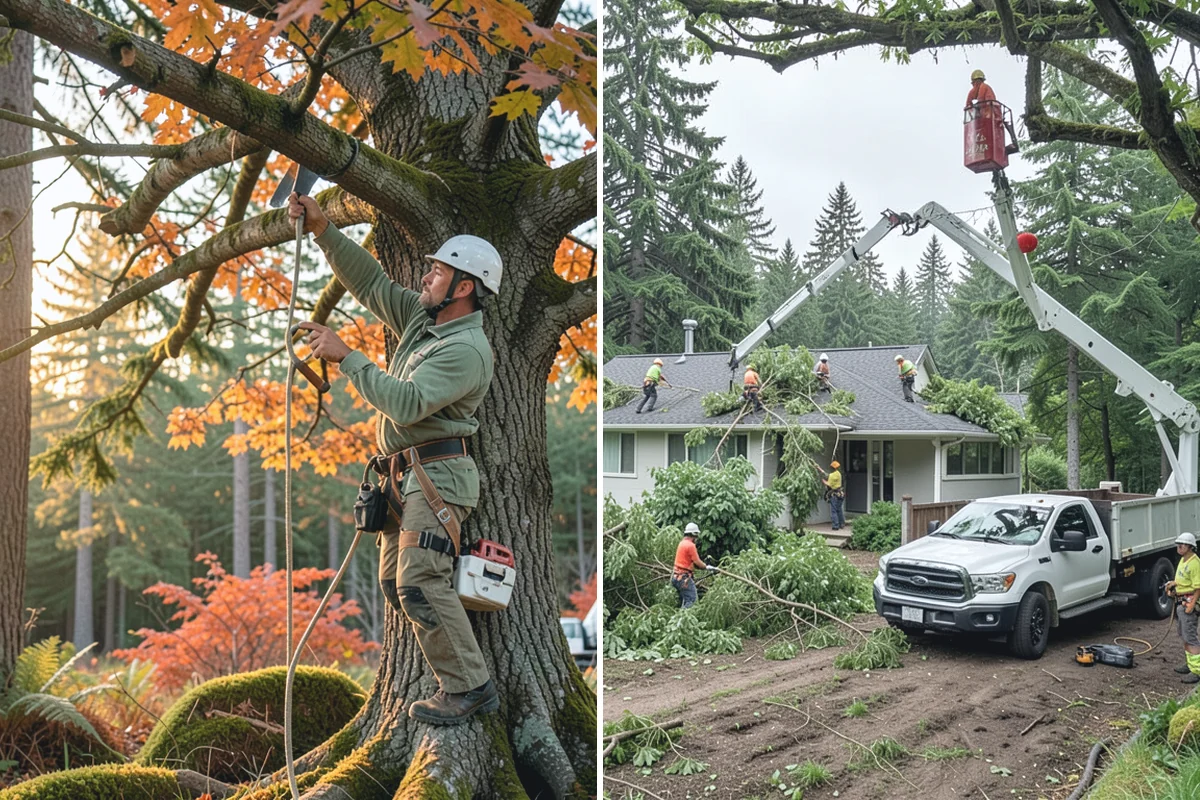 Fruit tree pruning in South Prairie, Pierce County, WA - Assess canopy condition and pruning objectives