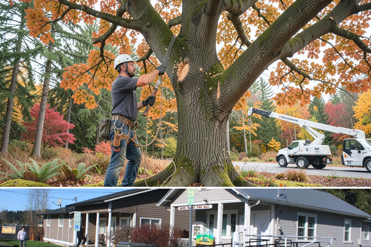 Fruit tree pruning in South Prairie, Pierce County, WA - In the Puget Sound climate, this service follows recognized arboricultural standards with timing adjusted to species-specific...
