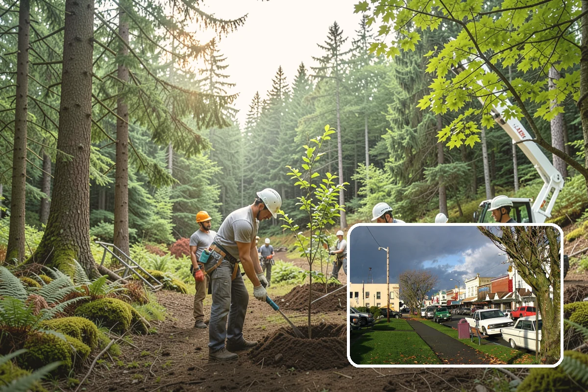 Golf course tree maintenance in Arlington, Snohomish County, WA - Keeps trees across a property safe and presentable