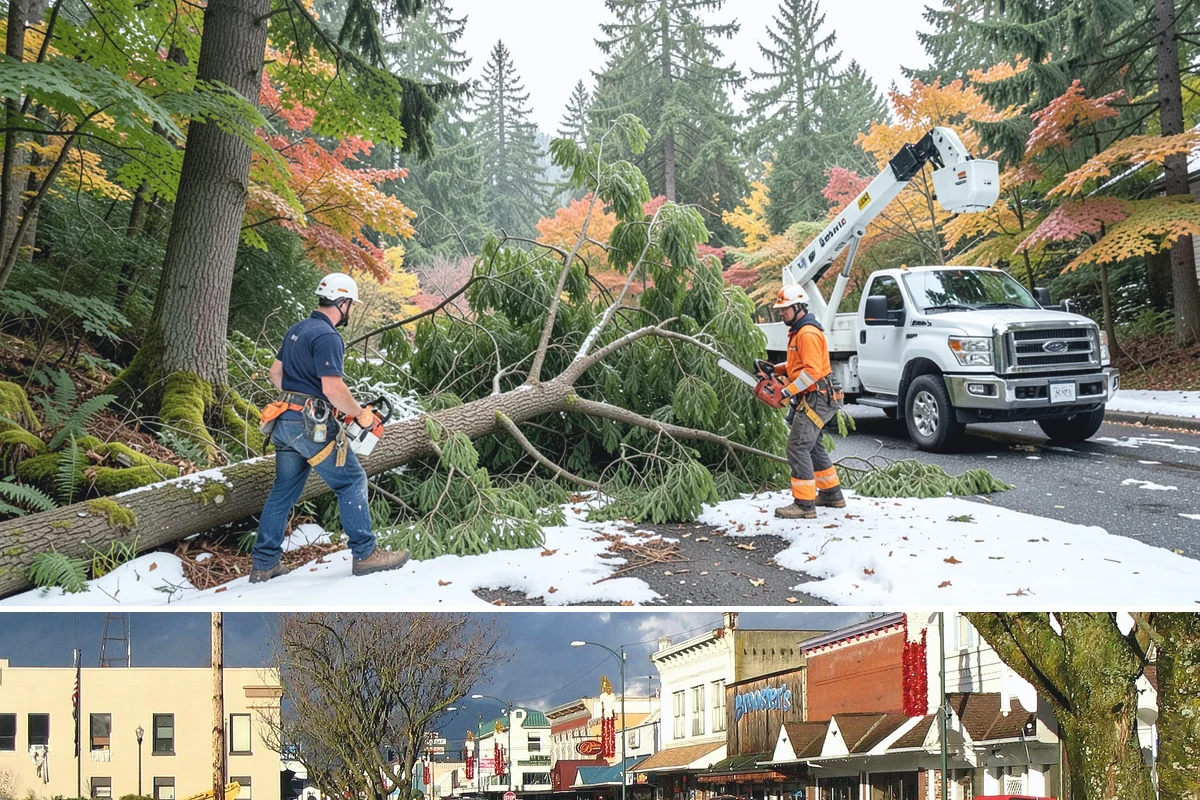 Golf course tree maintenance in Arlington, Snohomish County, WA - Work is performed year-round to maintain playability and safety but may be scheduled around peak golfing seasons or adjusted...
