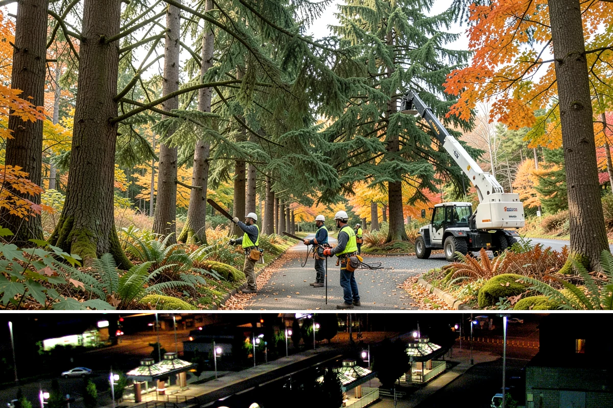 Golf course tree maintenance in Auburn, King County, WA - Work is performed year-round to maintain playability and safety but may be scheduled around peak golfing seasons or adjusted...