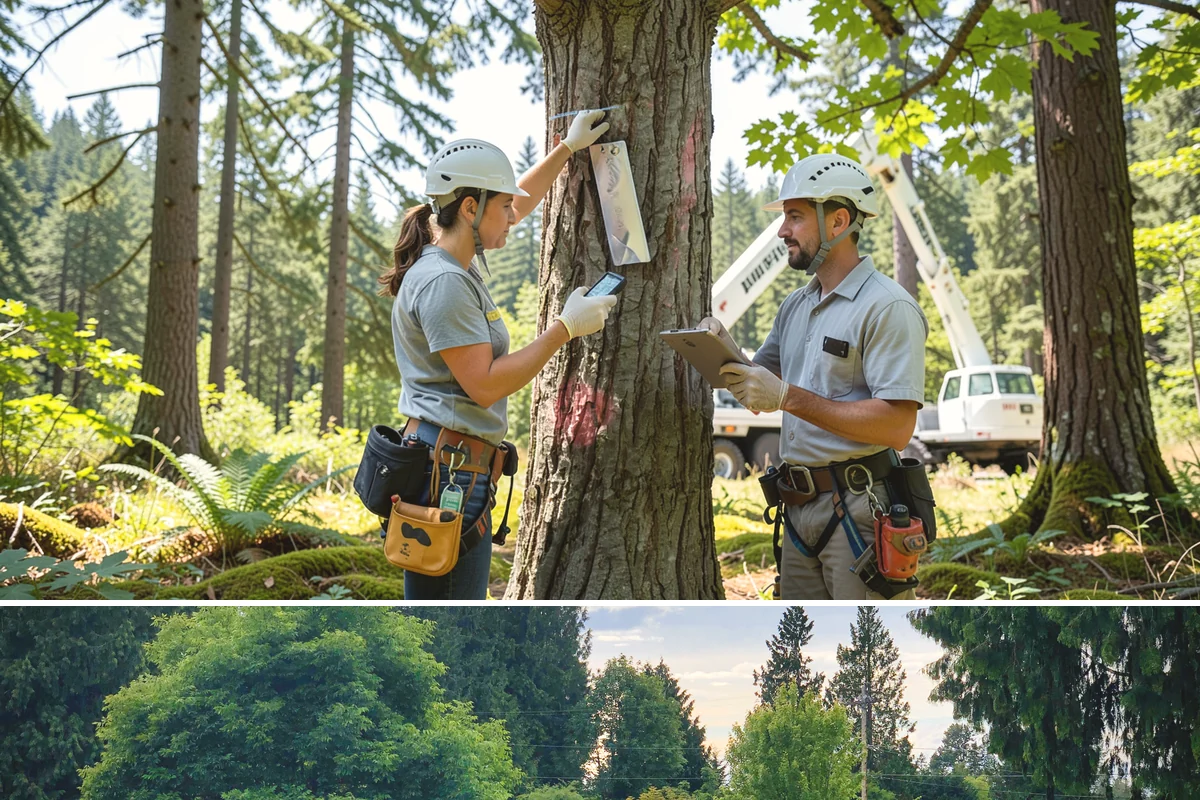 Golf course tree maintenance in Bonney Lake, Pierce County, WA - Work is performed year-round to maintain playability and safety but may be scheduled around peak golfing seasons or adjusted...