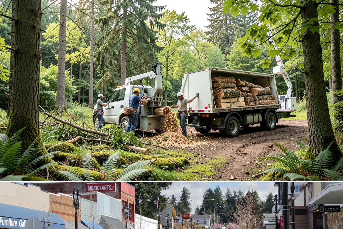 Golf course tree maintenance in Bothell, King County, WA - Work is performed year-round to maintain playability and safety but may be scheduled around peak golfing seasons or adjusted...
