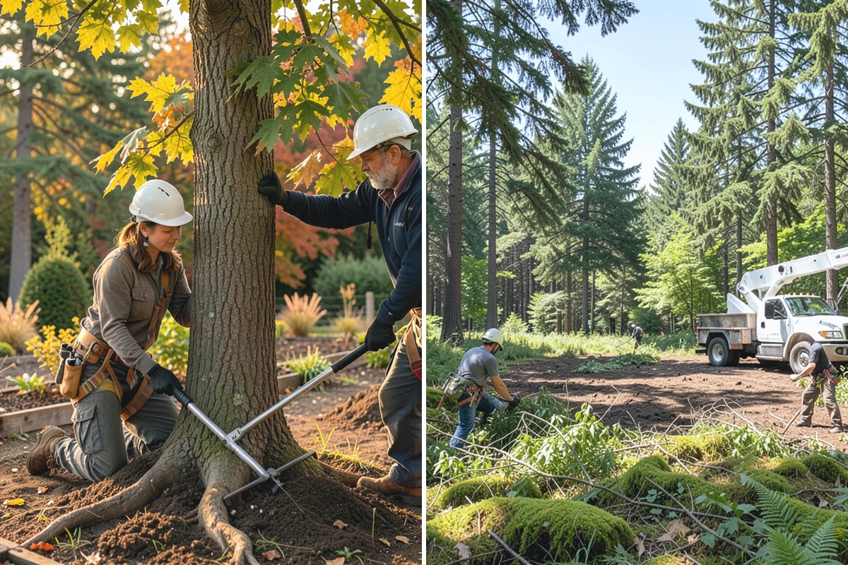 Golf course tree maintenance in Buckley, Pierce County, WA - Inventory and assess the property's trees