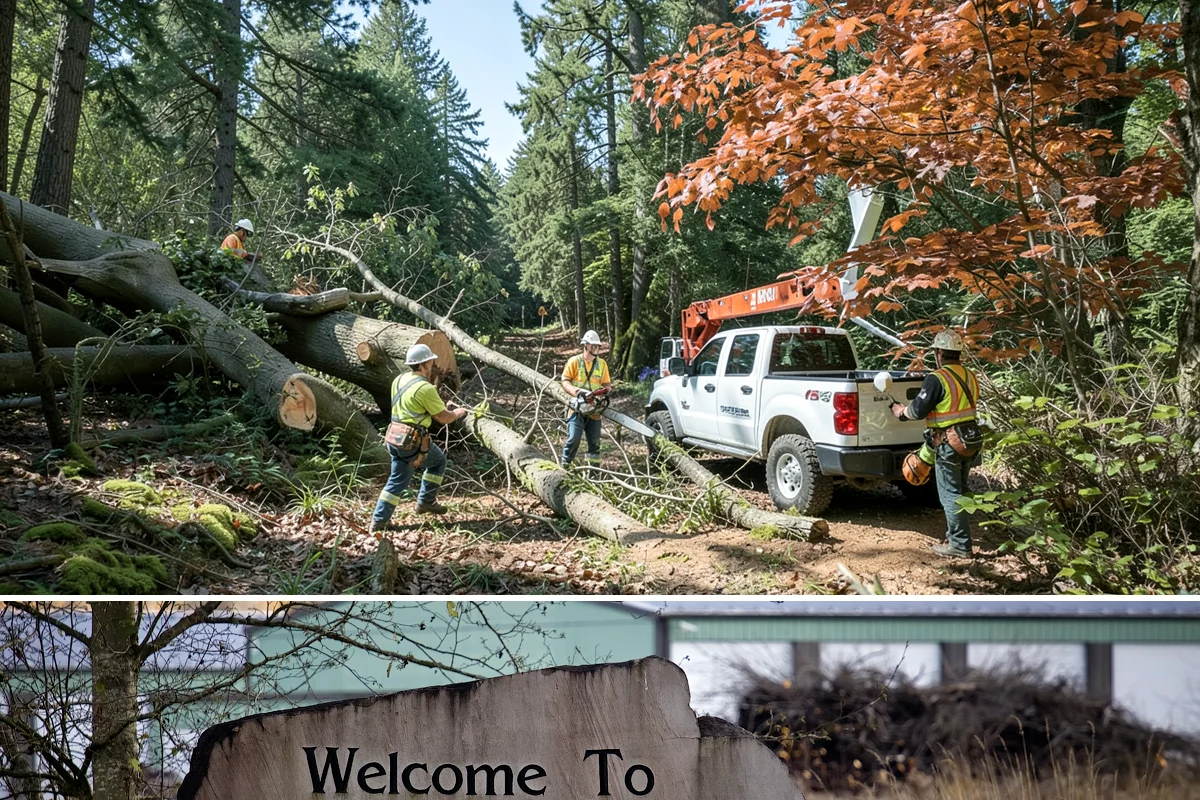 Golf course tree maintenance in Buckley, Pierce County, WA - Work is performed year-round to maintain playability and safety but may be scheduled around peak golfing seasons or adjusted...
