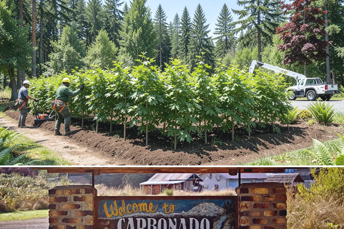 Golf course tree maintenance in Carbonado, Pierce County, WA - Work is performed year-round to maintain playability and safety but may be scheduled around peak golfing seasons or adjusted...