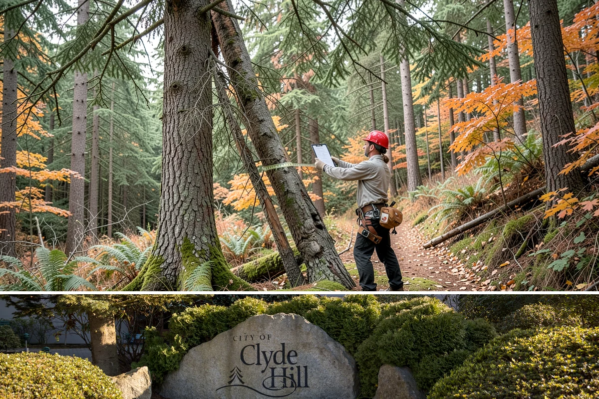 Golf course tree maintenance in Clyde Hill, King County, WA - Work is performed year-round to maintain playability and safety but may be scheduled around peak golfing seasons or adjusted...