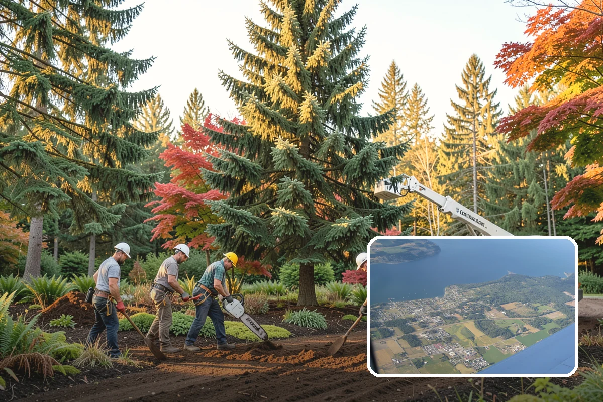 Golf course tree maintenance in Coupeville, Island County, WA - Keeps trees across a property safe and presentable