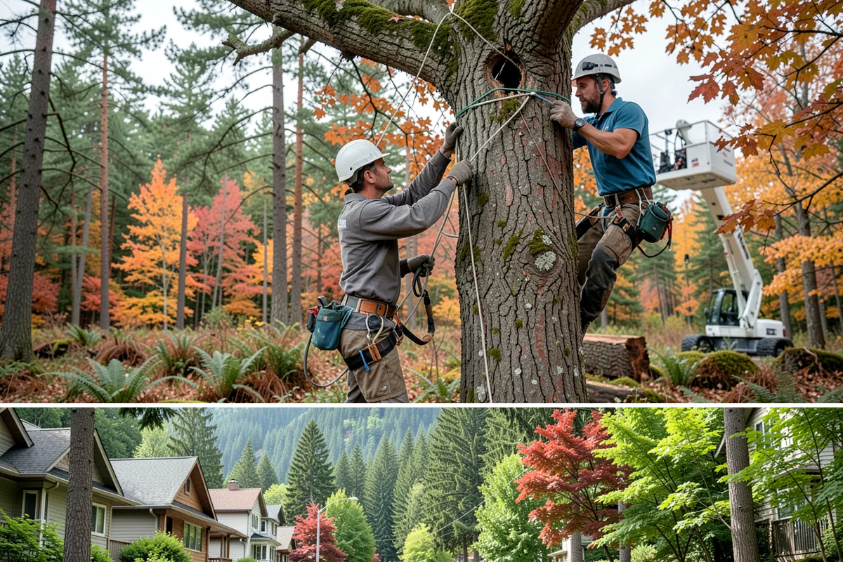 Golf course tree maintenance in Darrington, Snohomish County, WA - Work is performed year-round to maintain playability and safety but may be scheduled around peak golfing seasons or adjusted...
