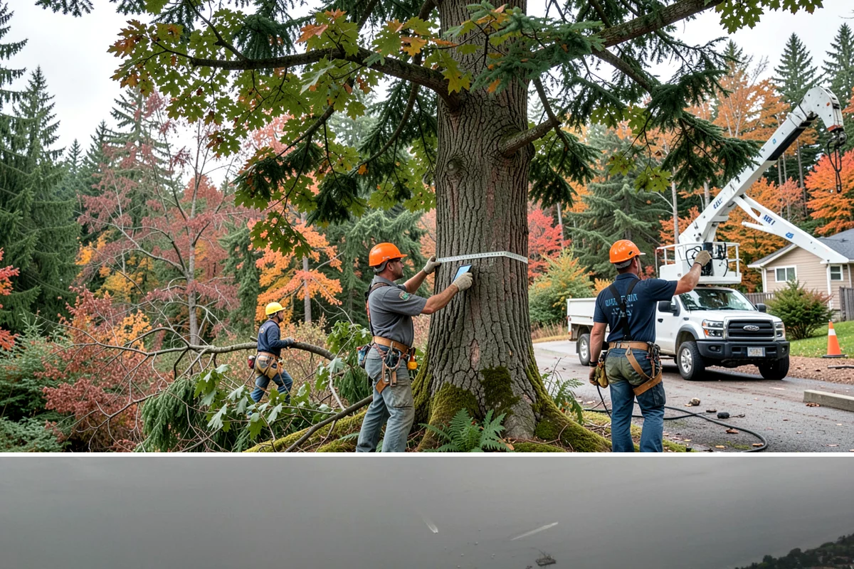 Golf course tree maintenance in Des Moines, King County, WA - Work is performed year-round to maintain playability and safety but may be scheduled around peak golfing seasons or adjusted...